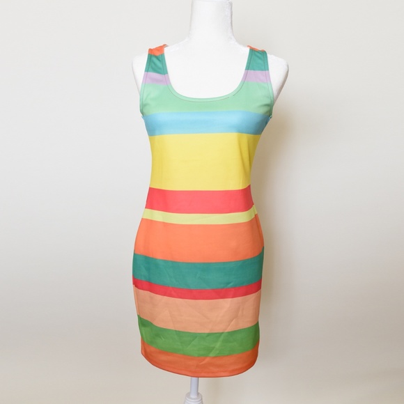 Tic Toc Dresses & Skirts - NWT TIC TOC Summer Colorful Bodycon Dress Large